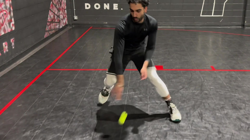 Tennis Ball Dribbling - In and Out Crossovers